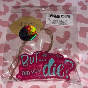 Pink and Blue Freshie Scent Air Freshener/bombshell scented
